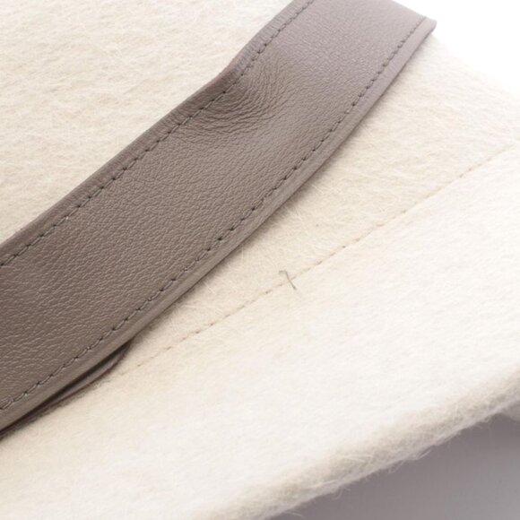 Hermes Hat Gray Leather Hat